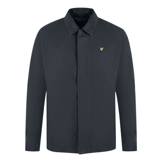 Lyle & Scott Washed Drill Black Overshirt Jacket - Image 1