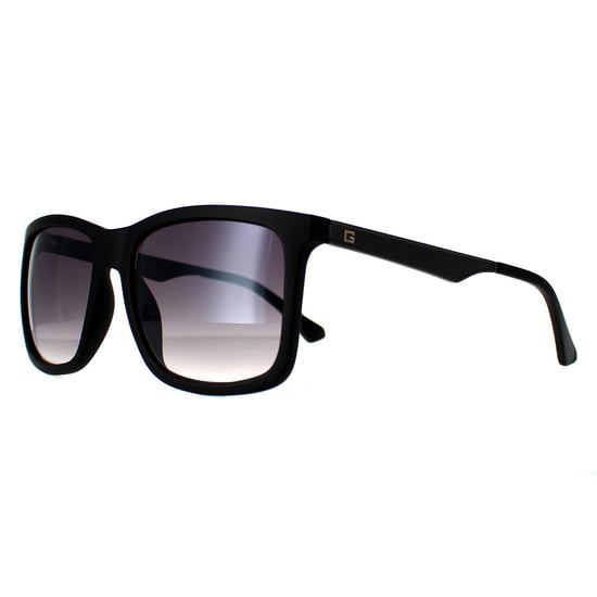 Guess Rectangle Mens Matte Black Smoke Gradient GF0171 - Image 2