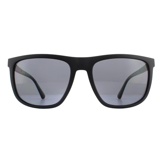 Emporio Armani Sunglasses EA4124 573381 Matte Black Grey Polarized