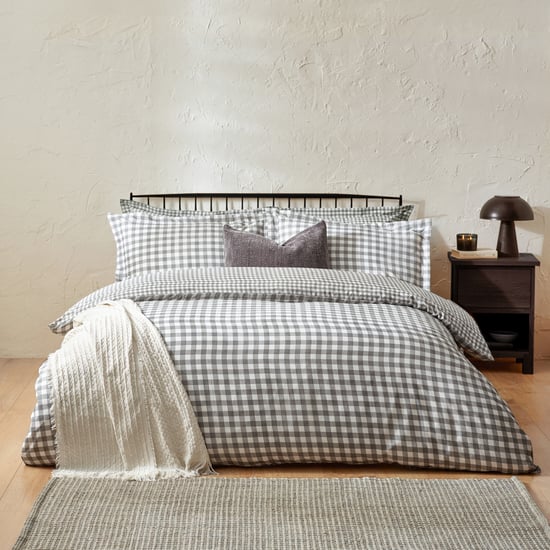 Barton Check 100% Cotton Duvet Cover Set - Image 1