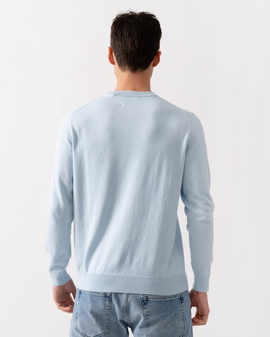 GANT Mens Classic Cotton Crew Neck Jumper - Image 4