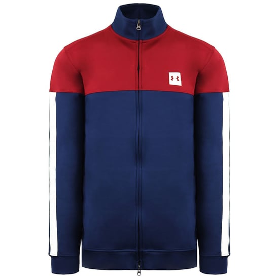 Under Armour Sportstyle Heren Navy/Bourgondië Track Jacket - Image 2