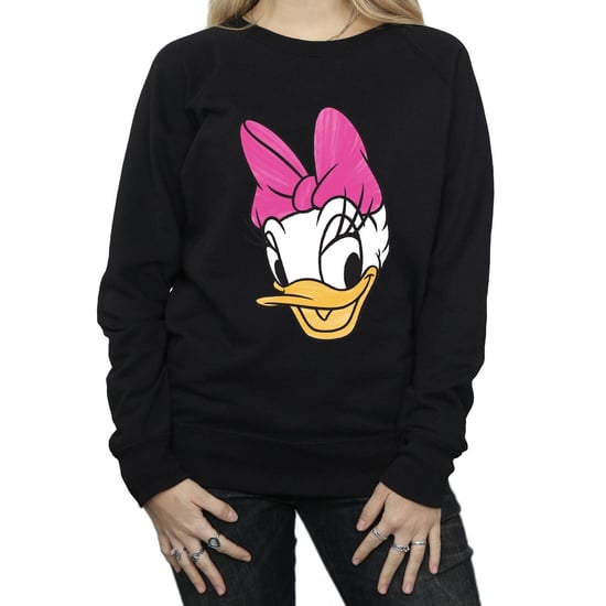 Disney Womens/Ladies Daisy Duck Head Painted Sweatshirt (Black)