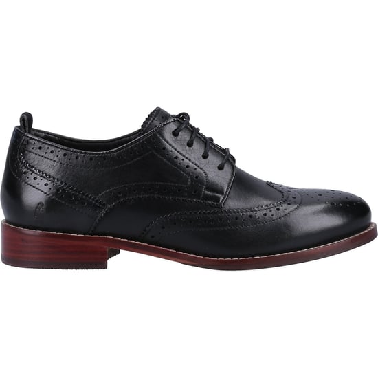 Hush Puppies Natalia Leather Women's Navy Brogues Shoes - Image 5