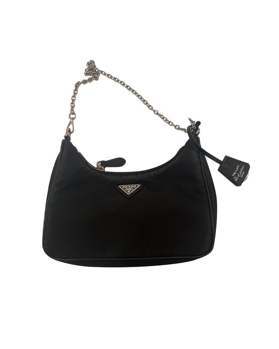 Prada Re-Edition 2005 Re-Nylon Mini Bag in Black Nylon - Image 6