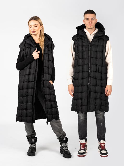 La Haine Inside Us Vest Unisex-LW548 Woman's Black - Image 2
