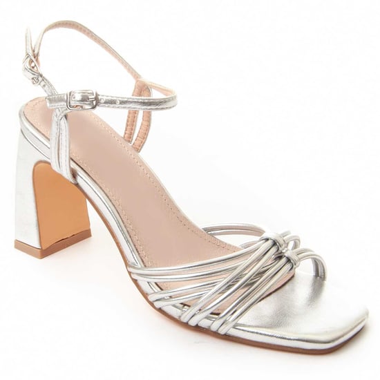 Montevita Heel Sandal Sanndal16 i Silver - Image 3