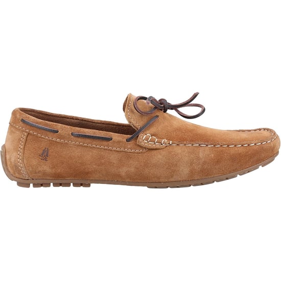 Hush Puppies Reuben Suede Men's Tan Boat Shoes - Image 4