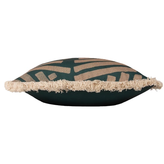 Paoletti Oromo Geometric Fringed Cushion Cover