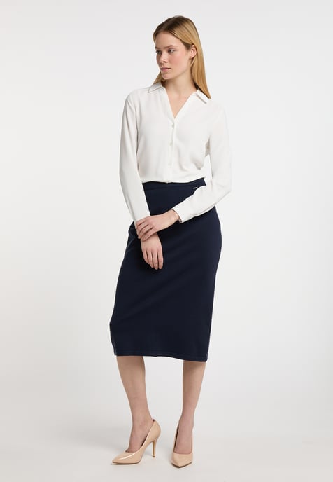 Dreimaster Knitted skirt women marine - Image 4