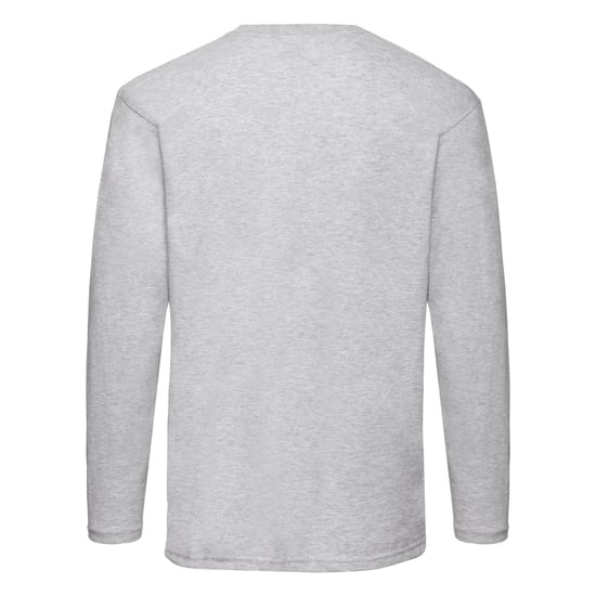 Fruit of the Loom Mens Valueweight Heather Long-Sleeved T-Shirt (Heather Grey) - Image 2
