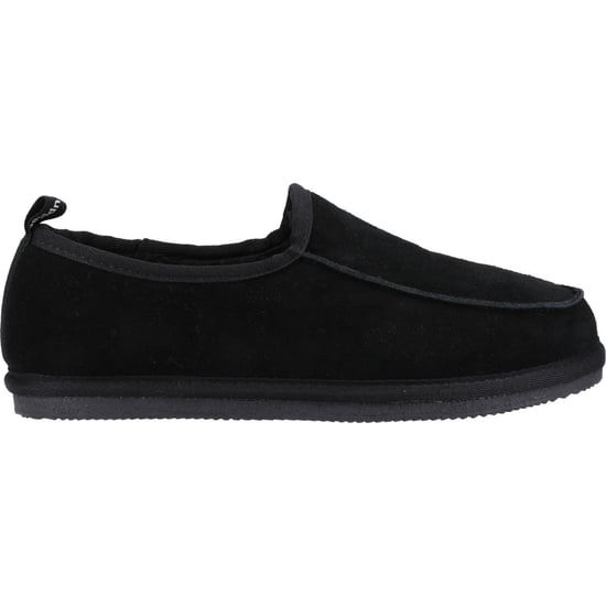 Hush Puppies Charles Suede Svarta tofflor för män - Image 5