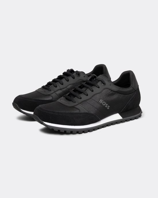 BOSS Orange Parkour L Mens Running Style Trainers In Mixed Materials With Logo Details NOS - Image 1