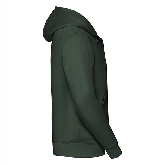 Russell Heren Authentieke Sweatshirt met volledige ritssluiting / Hoodie (Fles groen) - Image 2