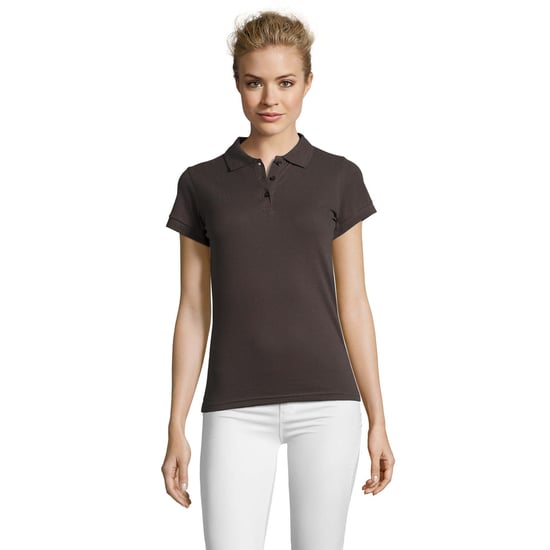 SOLS Dames/dames Perfect Pique Poloshirt met korte mouwen (Donkergrijs) - Image 4