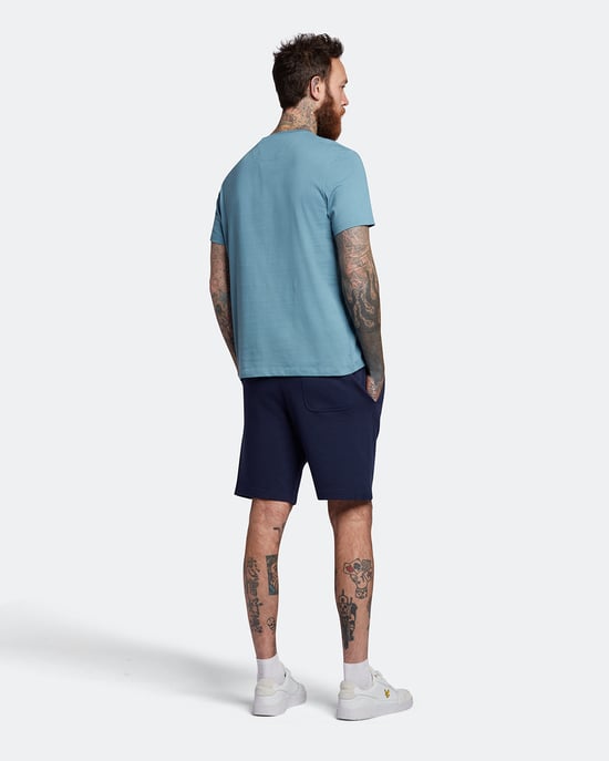 Lyle & Scott Zweet kort in Marine - Image 3