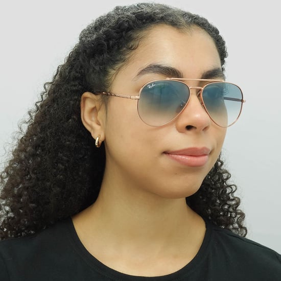 Ray-Ban Aviator Unisex Polished Rose Gold Blue Gradient RB3625 New Aviator - Image 5