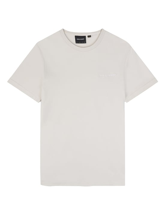 Lyle & Scott effen creme T-shirt met geborduurd logo - Image 4