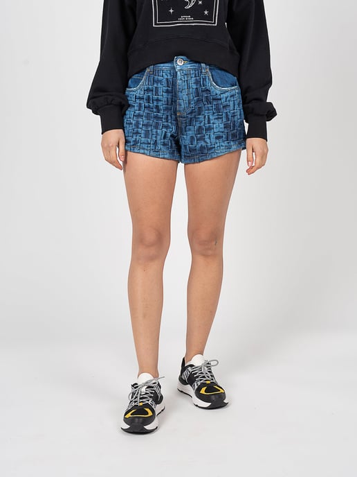Pinko Shorts Creativa Woman's Blue - Image 3