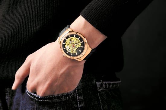 Hand Assembled Anthony James Limited Edition Expedite Automatic Rose