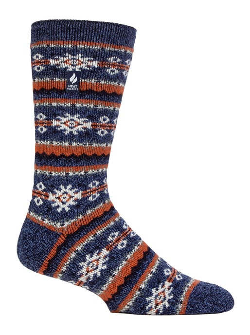 Nordiska strumpor för herrar | Värmehållare | Andningsbara Lite Extra Varma Vintertermosockor - Denim - Image 1