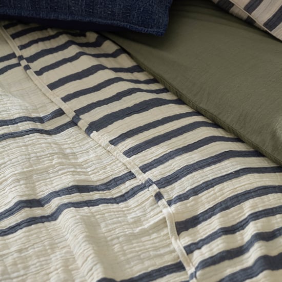 Yard Woven Stripe Cotton Bedspread - Image 4