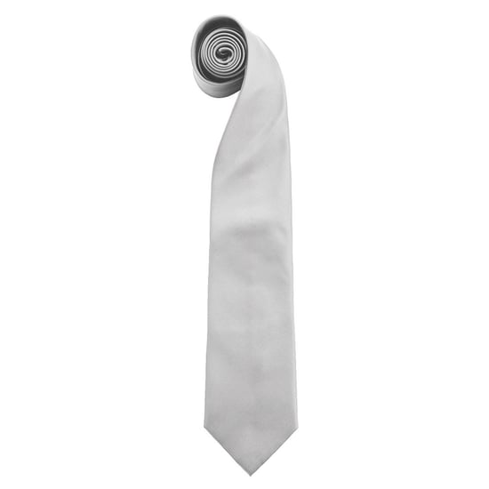 Premier Heren Kleuren Mode Stropdas (Zilver) - Image 1