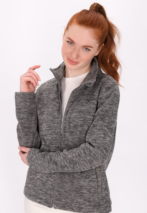 Dreimaster Fleece jas Dames grijs melange - Image 3