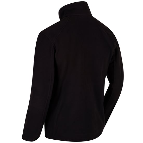 Regatta Great Outdoors Mens Hedman II Two Tone Full Zip Fleece Jacket (Black/Black)