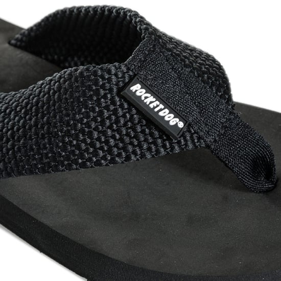 Women's Rocket Dog Adios Flip Flops in Black - Image 5