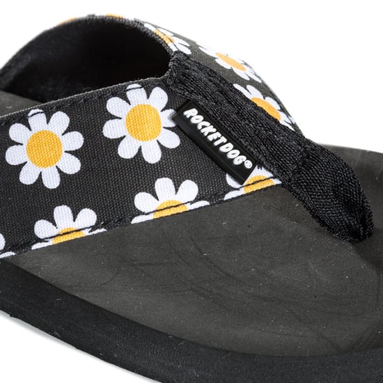 Women's Rocket Dog Adios Daisy Fields Flip Flops in Black - Image 5
