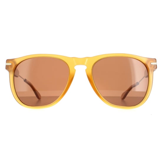 Serengeti Round Mens Light Gold Honey Polarized Drivers Brown Amboy