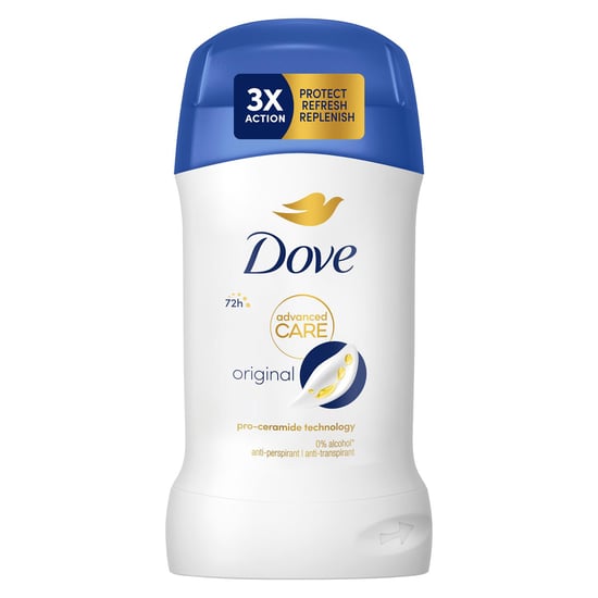 Dove Women Original Anti-Perspirant Deo Stick w/ 72H Sweat Protection 50ml, 6 Pk