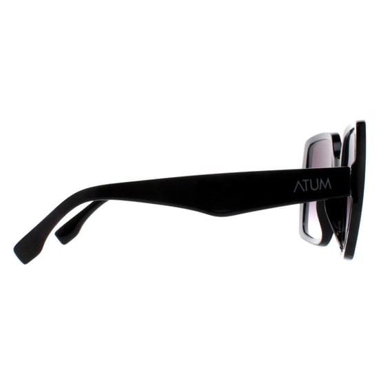 Atum Square Womens Shiny Black Smoke Grey Gradient Zouk