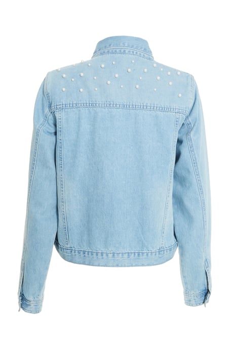 Light Blue Pearl Denim Jacket