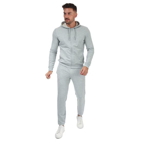 Men's Armani Exchange Logo Zip Hoody in Grey