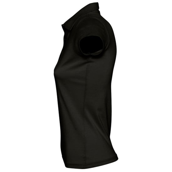 SOLS Dames/dames Prescott Poloshirt met korte mouwen Jersey Polo (Diep zwart) - Image 3
