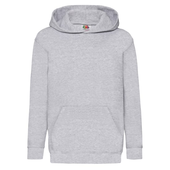 Fruit of the Loom Childrens/Kids Classic Plain Hoodie (Heather Grey) - Image 1