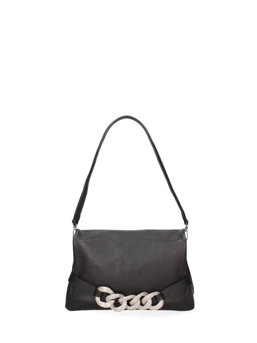 John Richmond Shoulder Bag Women BLACK AND GOLD - Image 1