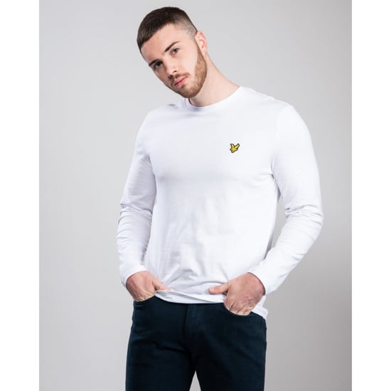 Lyle & Scott Gewoon T-shirt met lange mouwen in Wit - Image 4