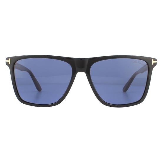 Tom Ford Sunglasses Fletcher FT0832 01V Shiny Black Blue - Image 1