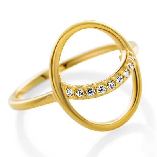 Orphelia 'Amaliada' Dames 925 Sterling Zilveren Ring - Goud ZR-7572 - Image 1