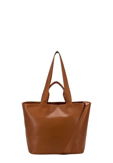Smooth Leather E/W Tote / Shoulder Bag