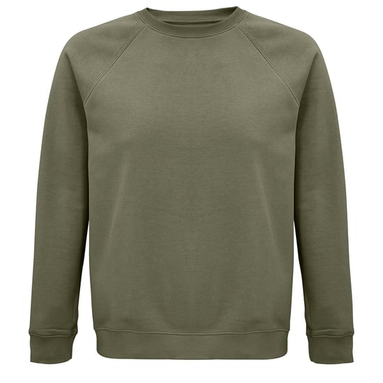 SOLS Unisex Adult Space Organic Raglan Sweatshirt (Khaki)