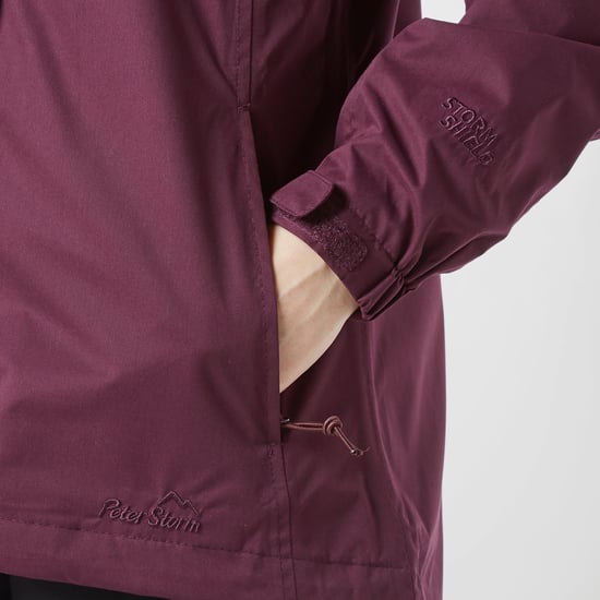 Peter Storm Women's Downpour Waterproof Jacket with Rollaway Hood, Hiking Raincoat
