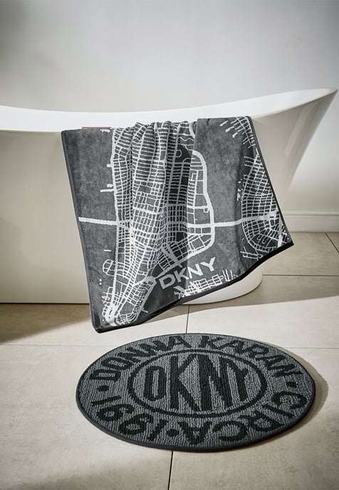 Circle Logo Bath Mat Blk