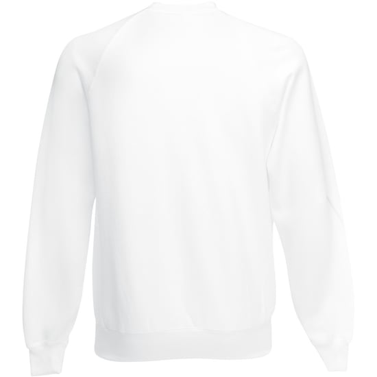 Fruit Of The Loom Heren Raglan Mouwen Belcoro® Sweatshirt (Wit) - Image 2