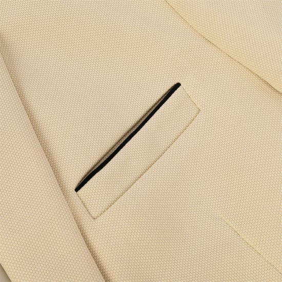Men's Suit Jacket Slim Fit Coat Business Daily Blazer Beige