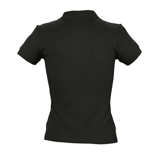 SOLS Vrouwen/dames Mensen Pique Korte Mouw Katoenen Poloshirt (Zwart) - Image 3