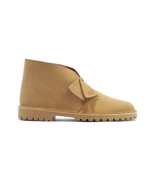Men's Clarks Originals Desert Rock Shoes in Brown - Image 2